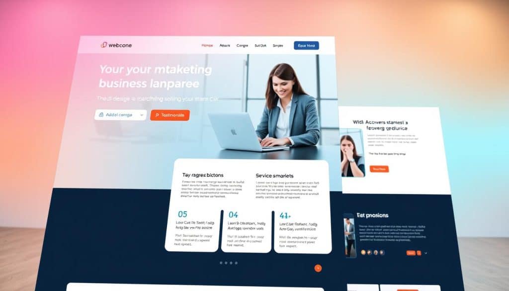 Przykład strony lądowania w Divi Przykład strony lądowania w Divi