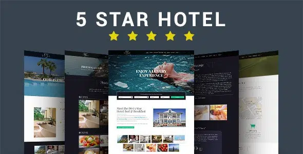 Szablon Wordpress hotel 5 gwiazdek
