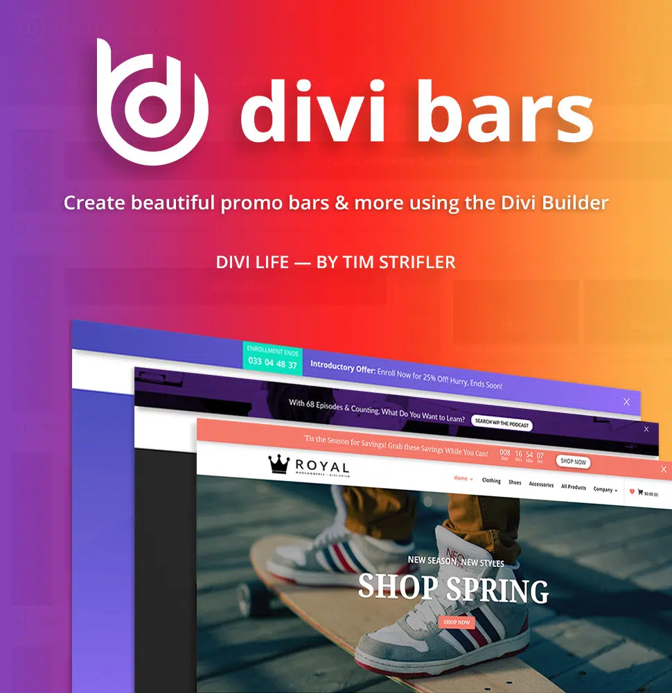 Wordpress Divi Bar
