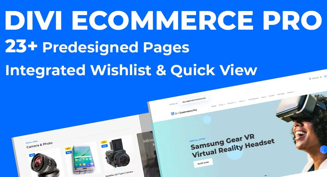 divi eccommerce