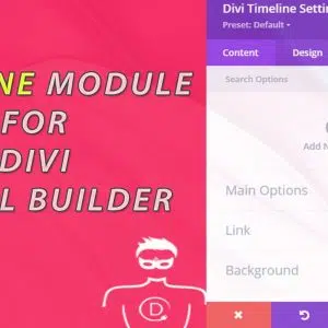 oś czasu wordpress divi