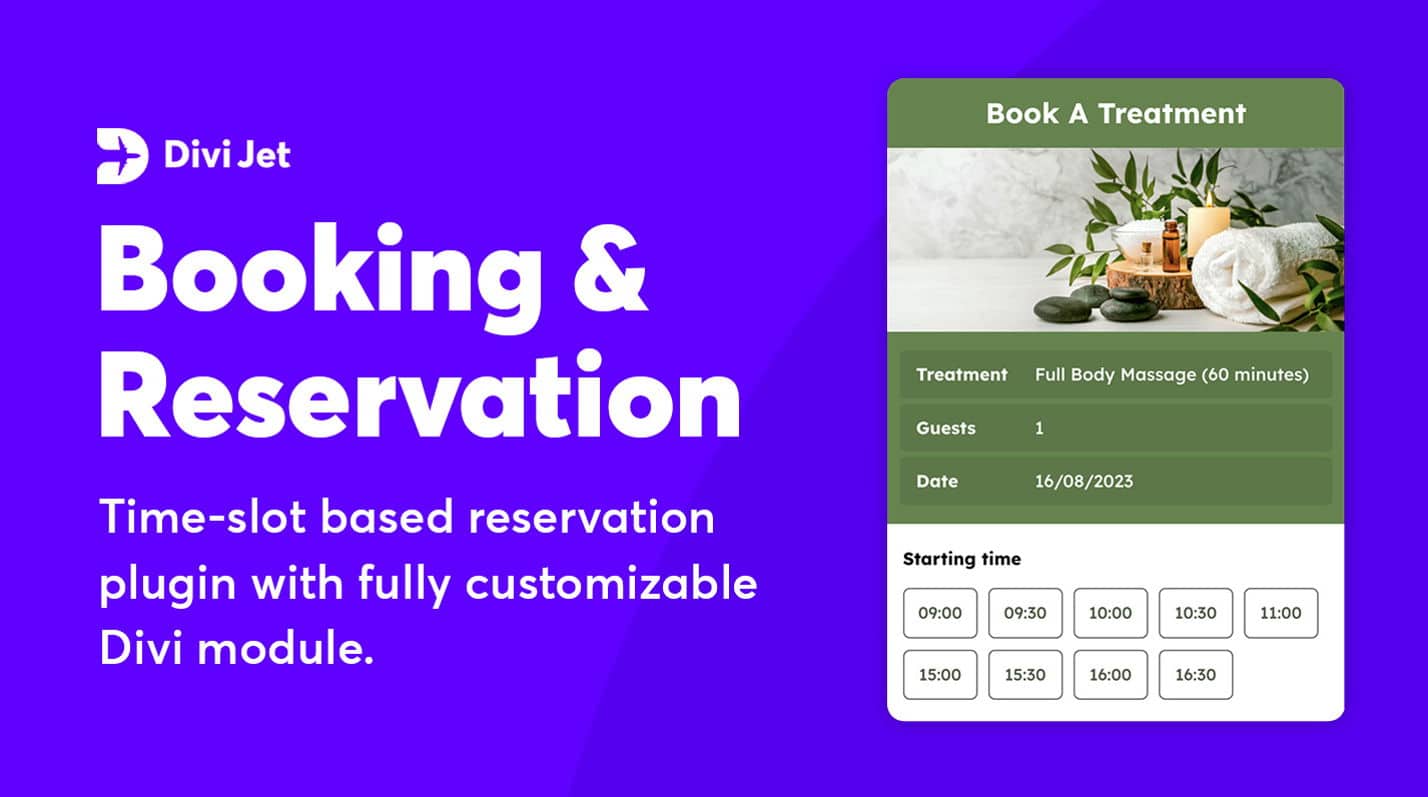 Divi Booking – Rezerwacje i Umawianie wizyt