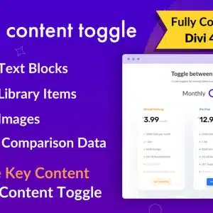 Divi Content Toggle - WordPress Divi