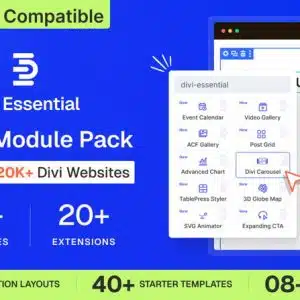 Divi Essential – Potężny Pakiet Rozszerzeń dla Divi