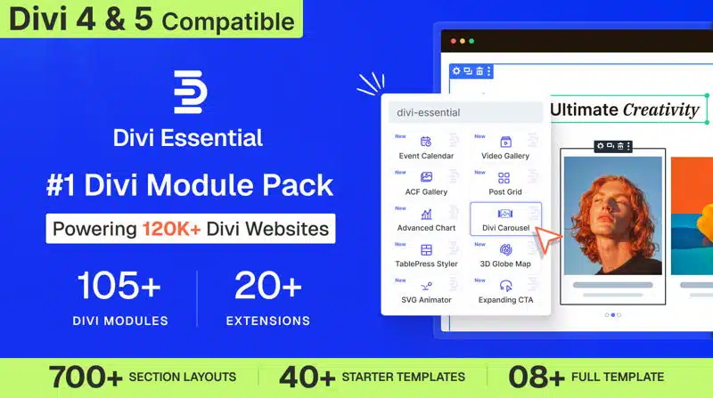 Divi Essential – Potężny Pakiet Rozszerzeń dla Divi